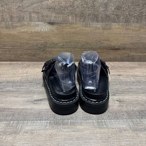 Madden Girl Dizzy Black Platform Slide Sandals Women's Size 11 - Picture 3 of 7